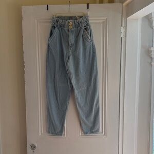 Zara Light Blue Ankle Jeans
